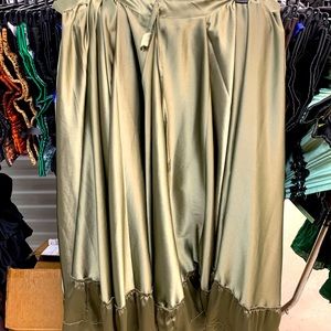 A silk skirt